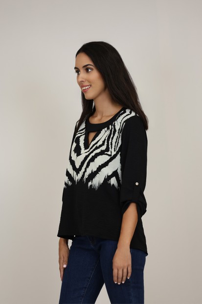 Blouse Paisley Print| M47 Modas Benidorm