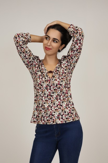 Positional Print Jeans Twinset| M47 Modas Benidorm
