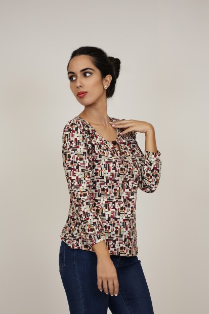 Positional Print Jeans Twinset| M47 Modas Benidorm