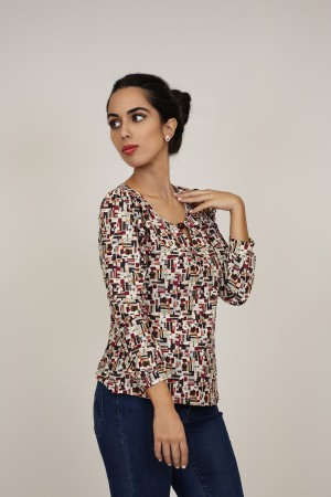 Positional Print Jeans Twinset| M47 Modas Benidorm