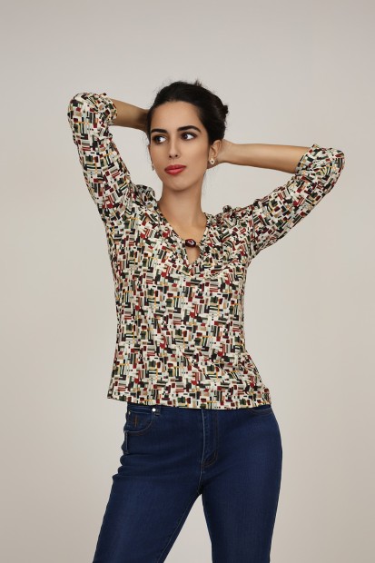 Positional Print Jeans Twinset| M47 Modas Benidorm