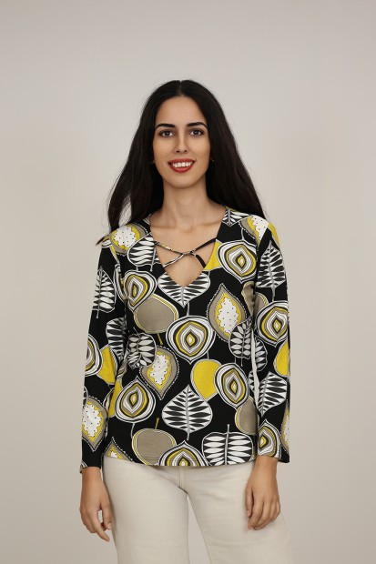 Camisetas de Punto de Mujerr| Camiseta Jacuard|  M47 modas Benidorm