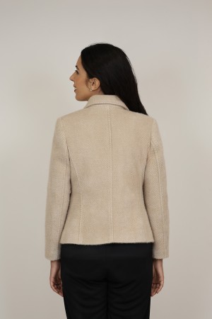 Straight-Cut Crepe Blazer| M47 Modas Benidorm