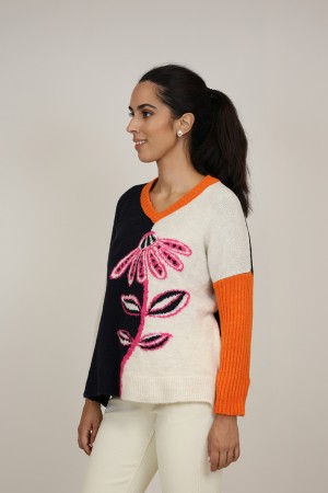 Multicolored Knit Jersey| M47 Modas Benidorm