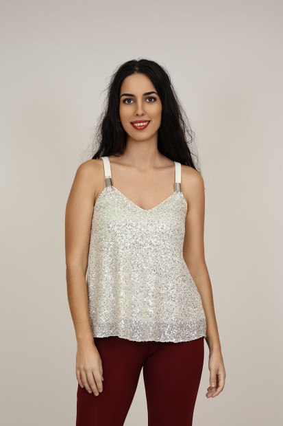 Camisetas y Tops de Fiesta| Top Lentejuelas| M47 Modas Benidorm