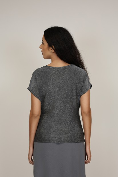 Camisetas y Tops de Fiesta| Top Metalizado| M47 Modas Benidorm