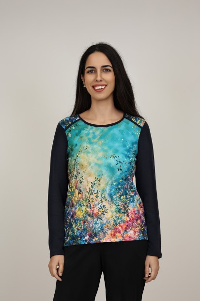 Organic Cotton Printed T-shirt| M47 Modas Benidorm