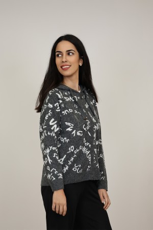 Vintage Intarsia Jacket wool-viscose| M47 Modas Benidorm