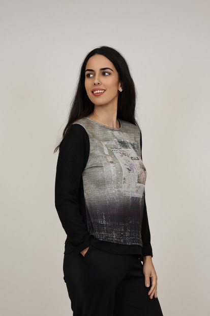 Positional Print Jeans Twinset| M47 Modas Benidorm