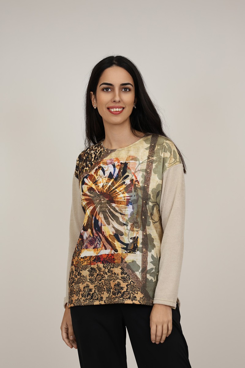 Organic Cotton Printed T-shirt| M47 Modas Benidorm