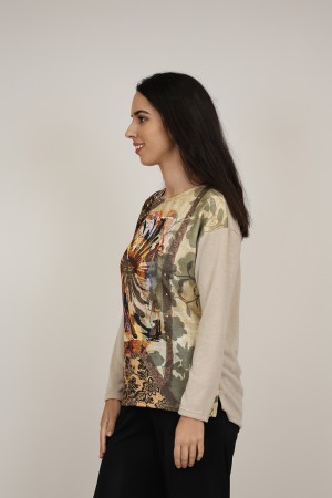 Organic Cotton Printed T-shirt| M47 Modas Benidorm