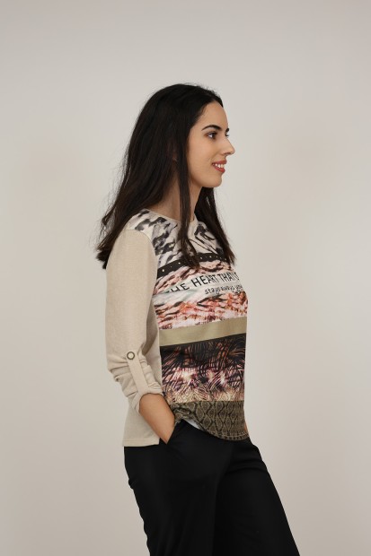 Organic Cotton Printed T-shirt| M47 Modas Benidorm