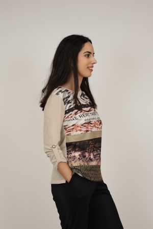 Organic Cotton Printed T-shirt| M47 Modas Benidorm