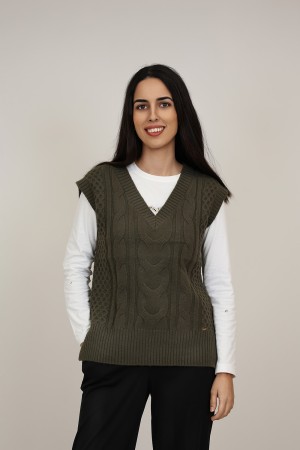 Chaleco de Punto de Mujer| Prendas de Punto| M47 Modas Benidorm