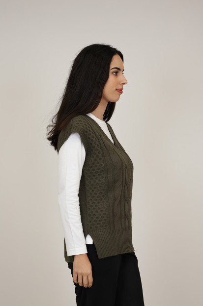 Studs Viscose Knit Jacket| M47 Modas Benidorm