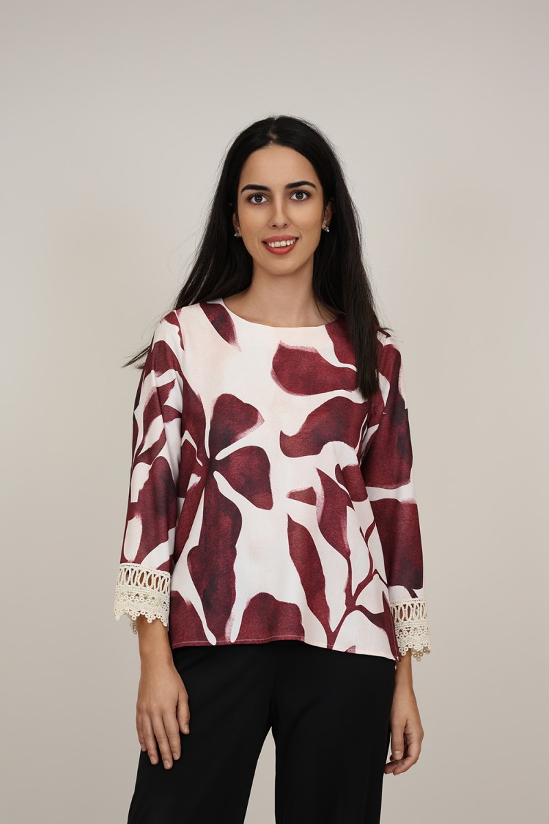 Blouse Paisley Print| M47 Modas Benidorm