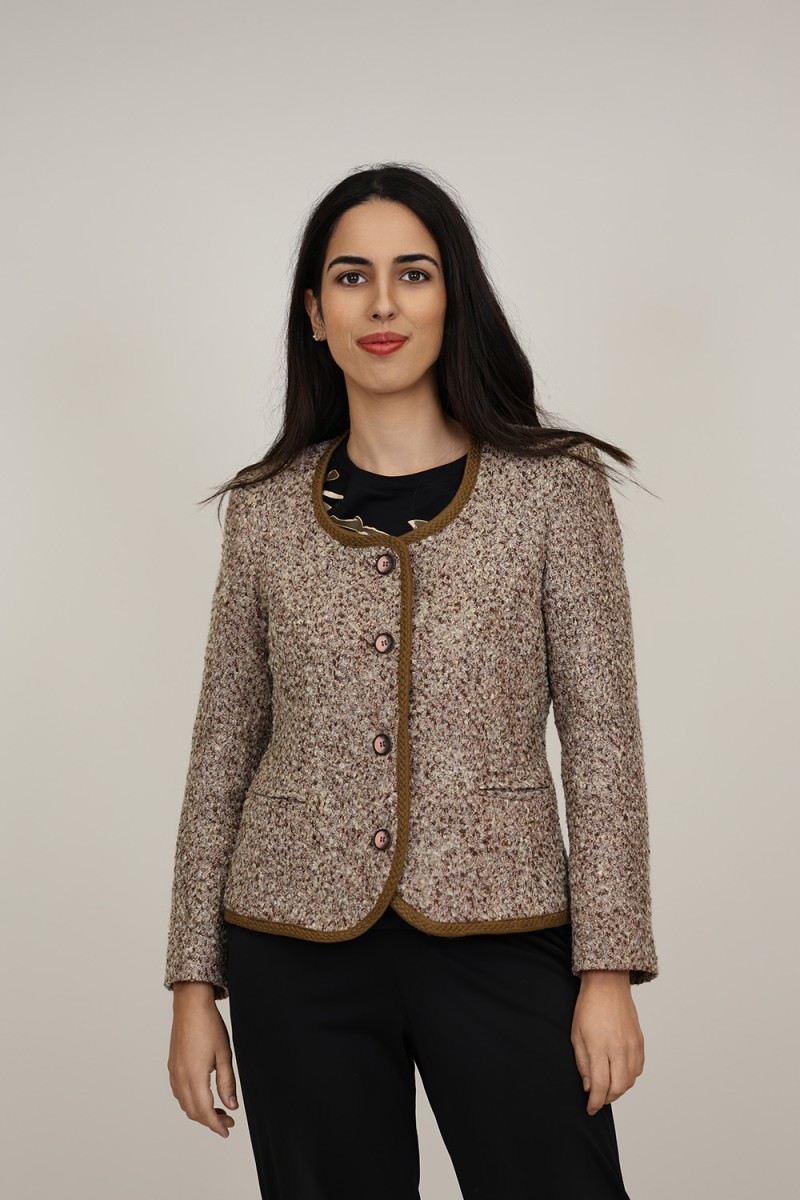 Straight-Cut Crepe Blazer| M47 Modas Benidorm