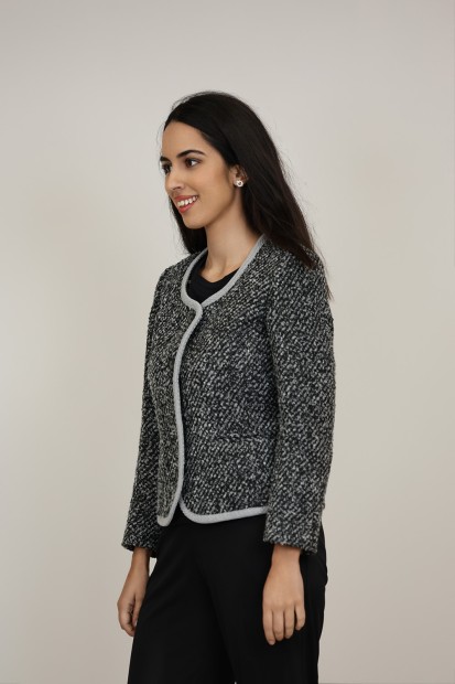 Straight-Cut Crepe Blazer| M47 Modas Benidorm