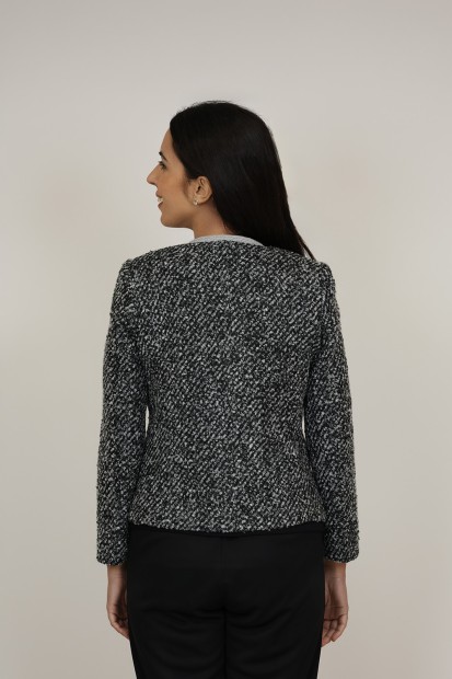 Straight-Cut Crepe Blazer| M47 Modas Benidorm