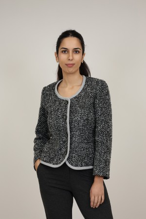 Straight-Cut Crepe Blazer| M47 Modas Benidorm