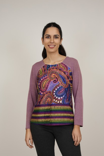 Organic Cotton Printed T-shirt| M47 Modas Benidorm