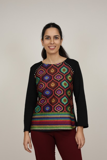 Organic Cotton Printed T-shirt| M47 Modas Benidorm