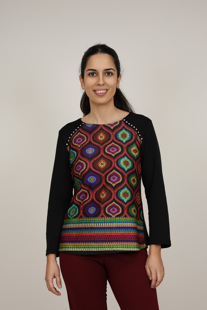 Organic Cotton Printed T-shirt| M47 Modas Benidorm