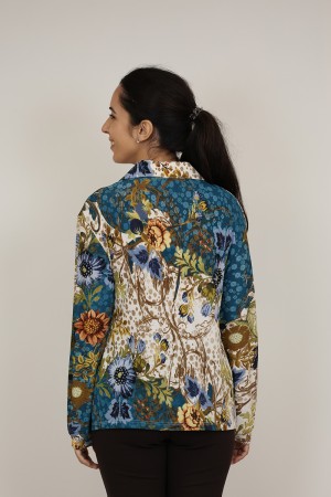 Camisa Estampada de Mujer| Camisa cremallera| M47 Modas Benidorm