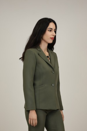 Straight-Cut Crepe Blazer| M47 Modas Benidorm