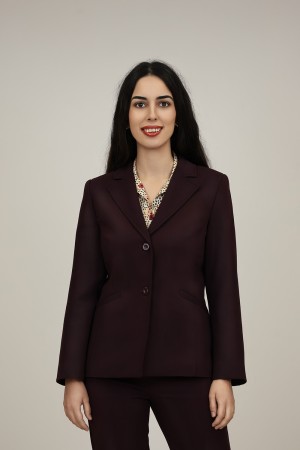 Straight-Cut Crepe Blazer| M47 Modas Benidorm