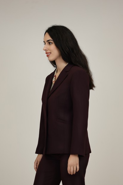 Straight-Cut Crepe Blazer| M47 Modas Benidorm