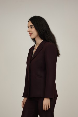 Straight-Cut Crepe Blazer| M47 Modas Benidorm