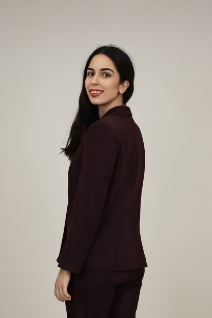 Straight-Cut Crepe Blazer| M47 Modas Benidorm