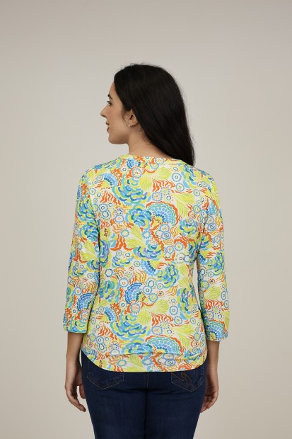 Camisa de Mujer| Camisa Viscosa Eco Estampada| M47 Modas Benidorm