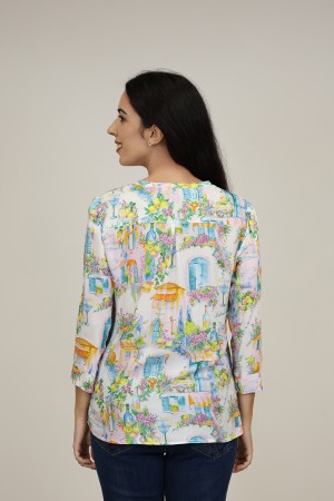 Flowing Printed Blouse| M47 Modas Benidorm