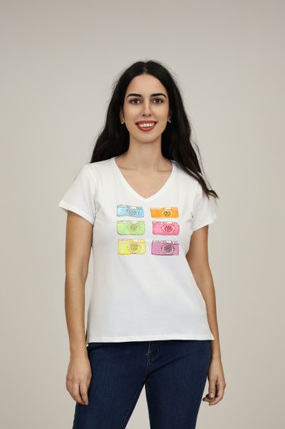 Camiseta Viscosa Eco| Camiseta Blanca| M47 Modas Benidorm