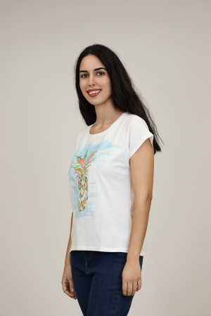 Camiseta Viscosa Eco| Camiseta Blanca| M47 Modas Benidorm