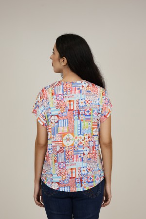 Printed t-shirt in Eco viscos| M47 Modas Benidorm