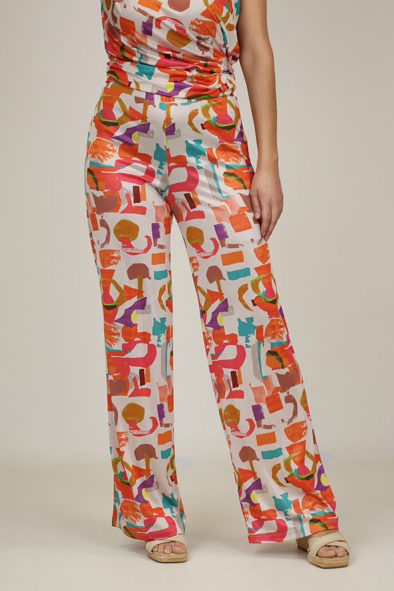 Palazzo Pants Flower Print| M47 Modas Benidorm