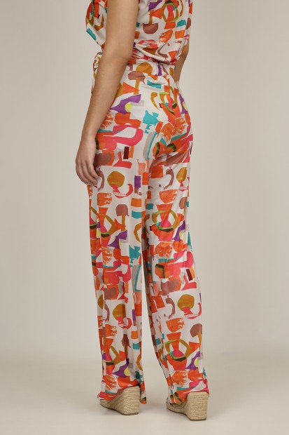 Palazzo Pants Flower Print| M47 Modas Benidorm