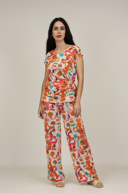 Palazzo Pants Flower Print| M47 Modas Benidorm