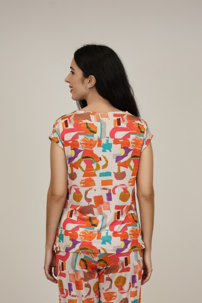 Knit Kimono Positional Print| M47 Modas Benidorm