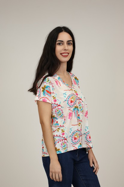 Flowing Printed Blouse| M47 Modas Benidorm