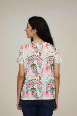 Flowing Printed Blouse| M47 Modas Benidorm