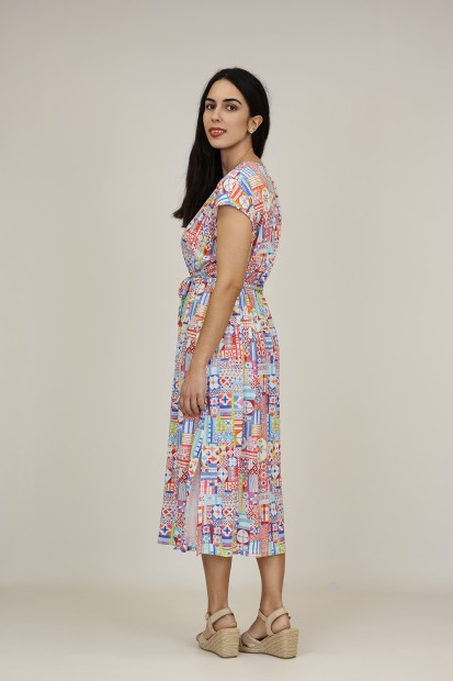 Boho Multicolored Dress| M47 Modas Benidorm