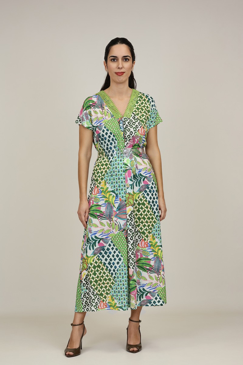 Boho Multicolored Dress| M47 Modas Benidorm