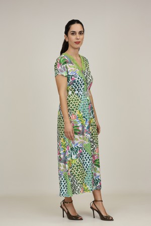 Vestido Midi Estampado| Vestido Boho|  M47 Modas Benidorm