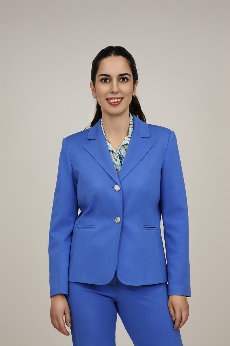 Straight-Cut Crepe Blazer| M47 Modas Benidorm