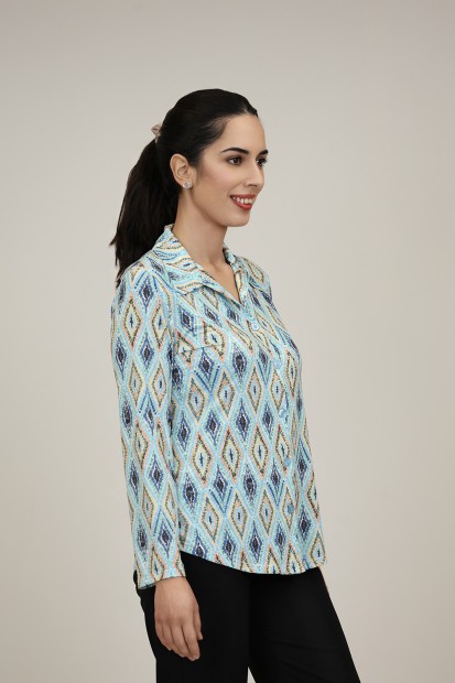 Camisa Estampada de Mujer| Camisa Coordinada| M47 Modas Benidorm