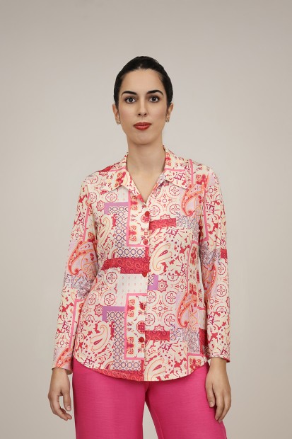 Camisa Estampada de Mujer| Camisa Coordinada| M47 Modas Benidorm